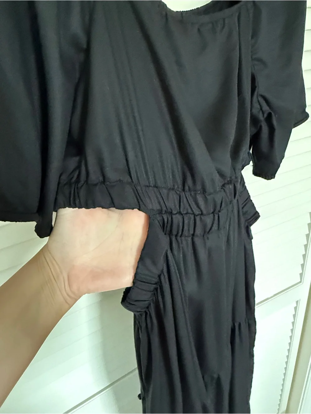 Anaya Square-Neck Cut-Out Tiered Maxi Dress - Picture 12 of 12